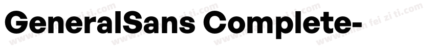 GeneralSans Complete字体转换
